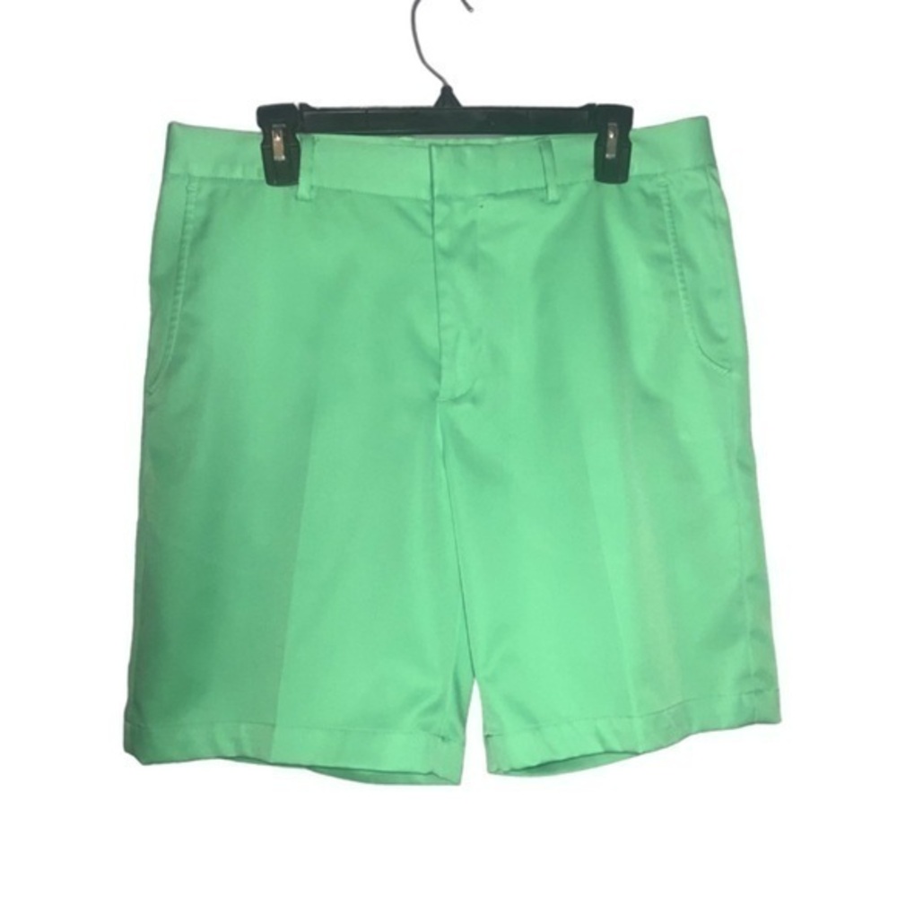 Bobby Jones Men’s Green Flat Front Golf Casual Shorts Size 34